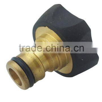 3/4" Female threaded tap adaptor, Brass, Soft grip, TPR coated