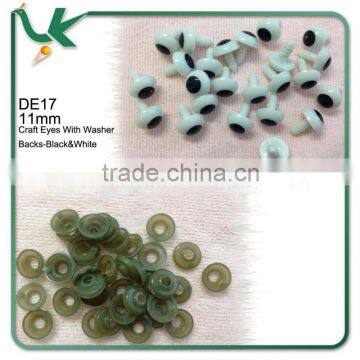 13mm Craft Eyes Toy eye Black Doll Eyes With Washer Backs