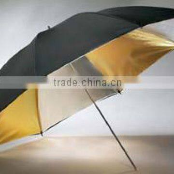 interval gold & silver reflect umbrella double layers