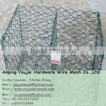 galvanized/PVC Coated/galfan gabion mesh