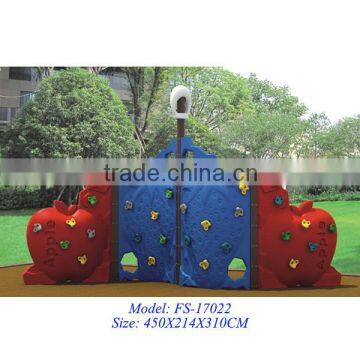 Attractive fruit-style plastic kids outdoor climbing wall