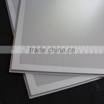 1.8mm Perforated White GI / Metal Acoustic False Ceiling Panels 600x600mm photo-4