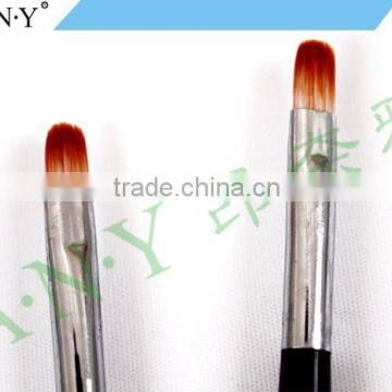 ANY Nail Beauty Care Silver Metal Handle Nail Pen UV Gel Nail Brush photo-3