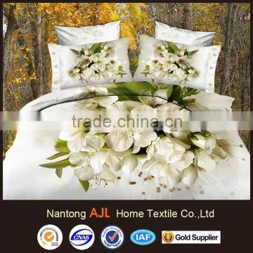 High quality 3D 100% cotton reactive flower bedding line