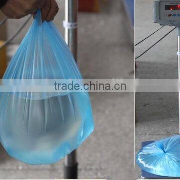 Compostable plastic garbage bag on roll
