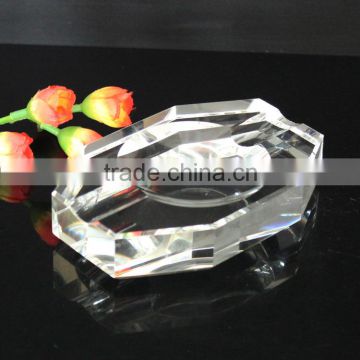 business gift crystal blank glass ashtray custom