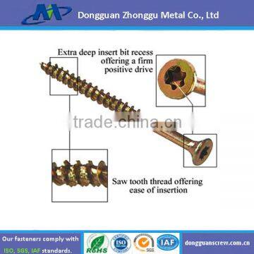 Trox head thread Flat head Self Tapping Screw