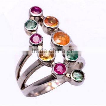 The Gopali Jewellers Multi Sapphire Ring Precious rings wholesale Blue sapphire