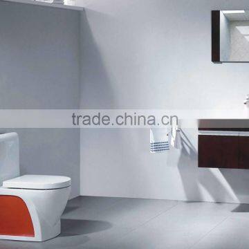 multicolour toilet eco-friendly baked enamel one piece squat toilet