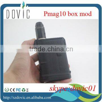 Rechargeable Pmag10 box mod with brass contact