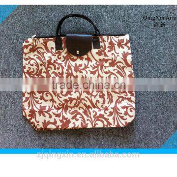 Promotional environmental foldable 600D oxford shopping bag