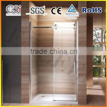 Top quality 78''X31''-78''X30'' 10mm safty glass shower door