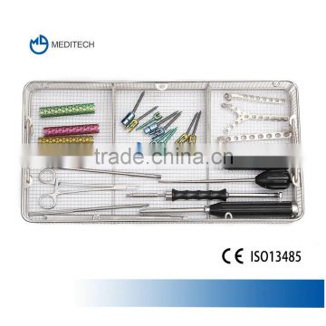 CE certified orthopedic sterilization container, orthopedic instruments, medical implant