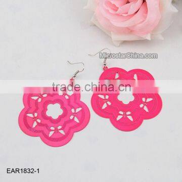 EAR1832-1 Colorful Cheap Fancy Flower Earring In Stock