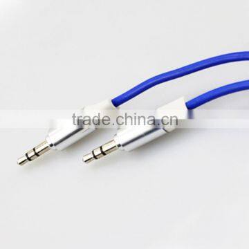 Auxiliary Coiled Audio Cable,High-quality stereo 3.5mm audio Stereo Male to Male coiled cable with Metal plugs