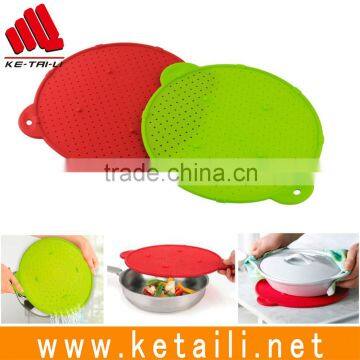 Multi Function Silicone Splatter Screen Silicone Pot Mat