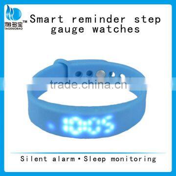 Smart reminder step gauge watches_bluetooth sports pedometer with temperature display