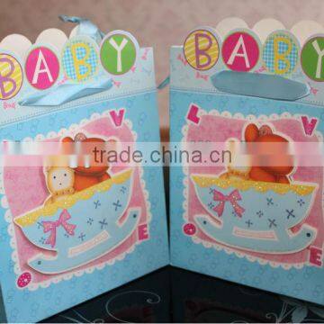 2013 high quality lovely kids 3D birthday party gift bags