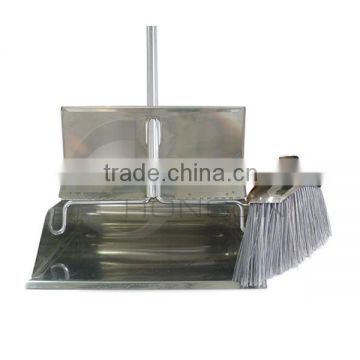 Cleaning Tools Stainless Steel Dustpan and Brooms Set