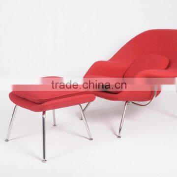 Home furniture factory Knoll Eero saarinen replica womb chair and ottoman