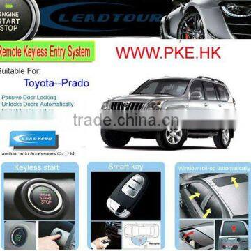 RFID Keyless Entry Push Button Engine Start with Anti-hijacking Car Alarm System for Toyota Prado