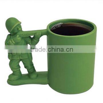 soldier design ceramic unique mug