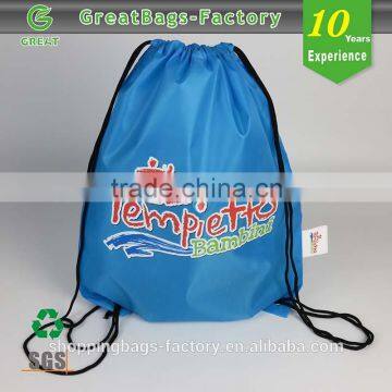 Wholesale 210D Polyester Kids Promotional Customized Drawstring Sports Bag photo-6
