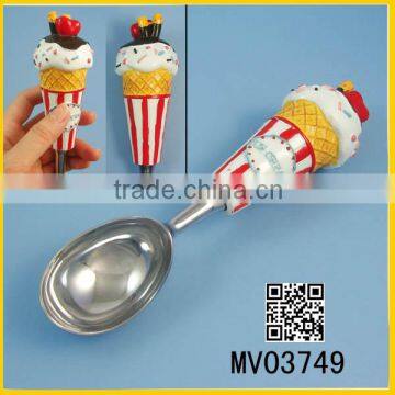 resin handle ice cream spoon resin handle