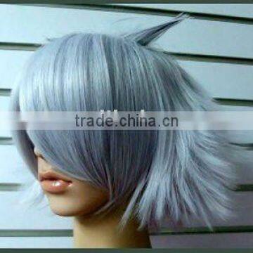 silver grey wig