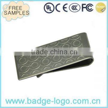 Etching Logo Top Quality Stainless Steel Money Clip