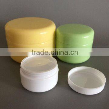 Empty cosmetic jar with lid, PP plastic jar