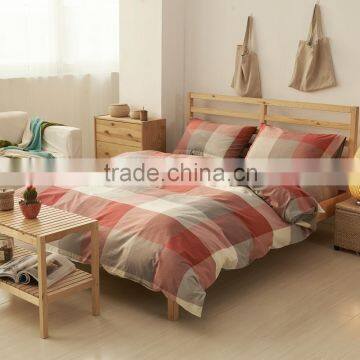 2015 new check Colorful Cotton Bedding set/ Sheet Set/ Duvet Cover Set