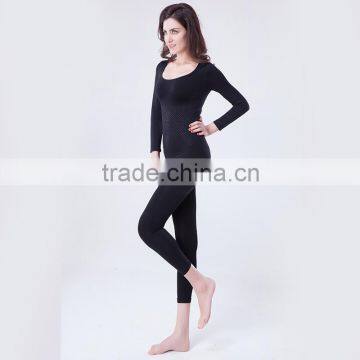 S-SHAPER Far Infrared Ray Bodysuits Long Sleeve Legging Breathable Tourmaline Mass Slim Bodysuits Slimming Corset With Box photo-2
