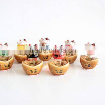 small cornucopia base lucky cat car decoration