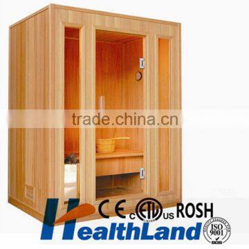 3 person use home theater system traditional sauna