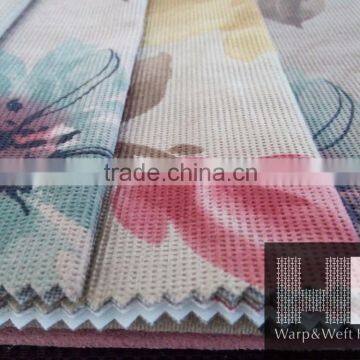 ZJHF-F46 Imitaiton Super Soft Embossed Printed Velvet Bonded TC for Sofa Fabric photo-3