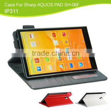 Hot sale leather case tablet Case for Sharp AQUOS PAD SH-06F