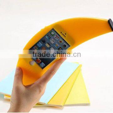 colorful banana mobile phone silicone hand sanitizer case
