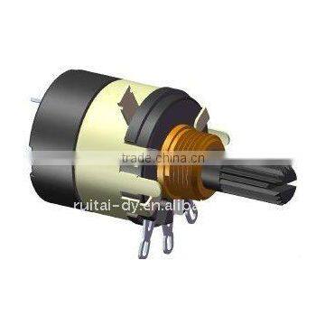rotary potentiometer with horizontal hole