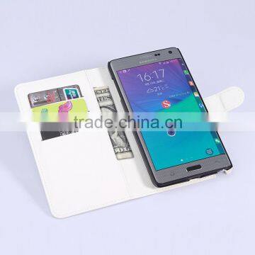 Hot Selling Ultra Thin Lichee PU Leather Case Wallet Folio Flip Cover for Samsung GALAXY Note Edge N915 photo-5