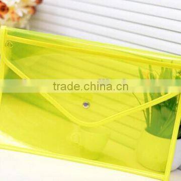 2016 New and Fashin Black Color PVC Envelope Bag for Girls With Handle for Girls photo-2