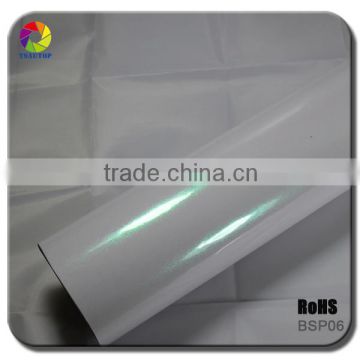 TSAUTOP White Change Green Motorcycle Chameleon Glossy Pearl Car Wrap Film