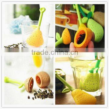 Excellent quality best selling silicone christmas tea infuser