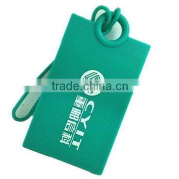 Top level Best-Selling silicone printing luggage tag