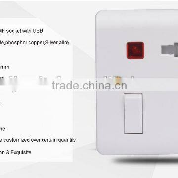 Electrical Multi 3 Pin MF Usb Plug Socket photo-2
