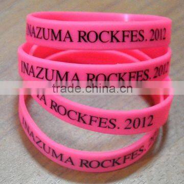 Personalized silicone bracelet , cheap silicone wrist band