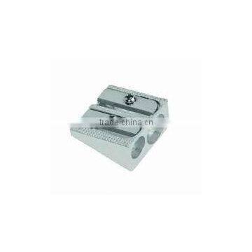 Double hole aluminium cannot pencil sharpener