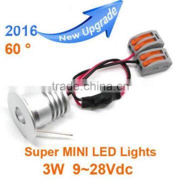 9-28Vdc 60degree 3W super mini led lights