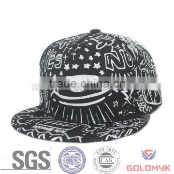 Full Printing Korean Marijuana Snapback Hat For Sale