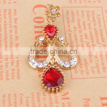 2015 Hot Sale Red Crystal Alloy Earrings photo-4